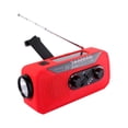 thumbnail image 2 of Emergency Crank Radio with 2000mAh Power Bank, AM/FM/NOAA Weather Alert, Flashlight for Camping Survival, 2 of 7