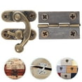thumbnail image 1 of OULII 40 x hinges Vintage Box Latch Multi Iron Hardware for Box Repair, 1 of 6