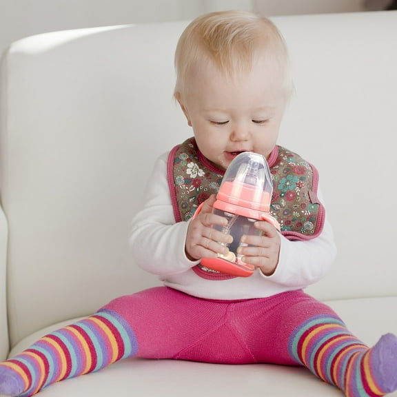 Wide Caliber PP Baby Bottle With Handle Anti Drop Anti Flatulence Plastic Baby Bottle/ Children'S Straw Cup A