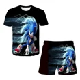 thumbnail image 3 of Camiseta de Sonic 2 para niños y niñas, traje de verano, 4-14T, estampado 3D de Sonic, camisetas de manga corta para niños, patrón de traje, 3 of 4