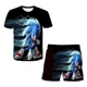 thumbnail image 3 of Traje de camiseta Sonic 4-14T Traje de verano para niños y niñas con estampado 3D de Sonic Traje de patrón de camisetas de manga corta para niños, 3 of 5