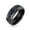 Dark-Blue, variant on Mens Unisex Tungsten Wedding Band Ring with Simulated Blue Opal Inlay for Couples