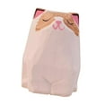 thumbnail image 2 of Figura de gato de madera tallada a mano, mini estatua de arte tallado, animal de madera tallada Orejas rosadas, 2 of 9