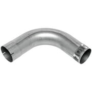 Walker Exhaust Elbow - Bend degree: 90 deg. - Bend radius: 8" - Overall Length: 17.5" - Inlet Diameter: 5" - Outlet Diameter: 5" - Aluminum Finish, 1 each, sold by each