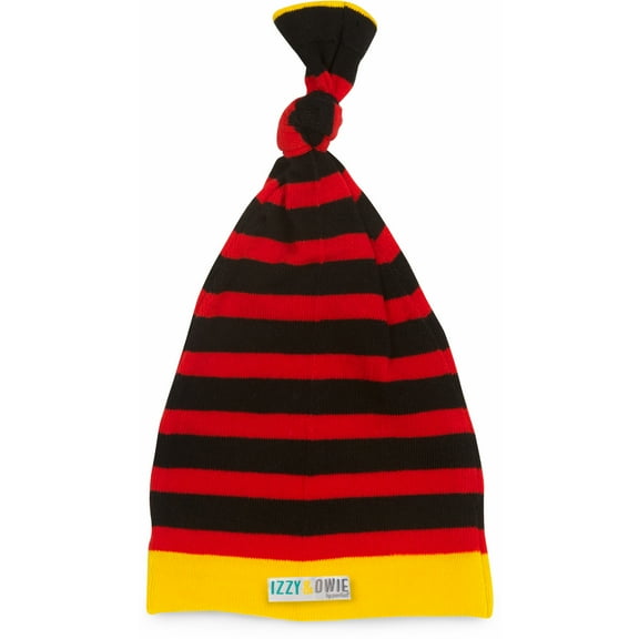 Pavilion Gift Company - Red and Black Stripe - One Size Fits All Baby Hat
