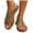 Brown, variant on Fnooota Sandals for Women 2026, Summer Platform Ankle Strap Open Toe Comfort Sandals Coffee Size 9