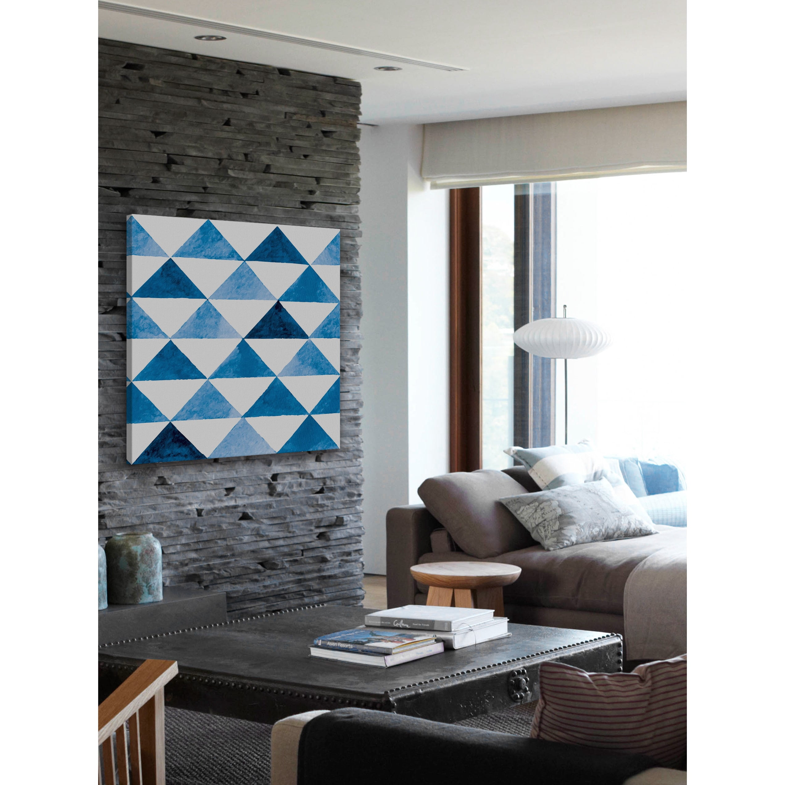 "Geometric Plan" Painting Print on Wrapped Canvas