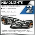 thumbnail image 5 of TRQ Driver and Passenger Side Headlight Assembly Set Fits 2004–2008 Pontiac Grand Prix, 5 of 5