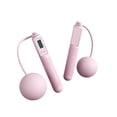 thumbnail image 1 of PVC Jump Rope Portable Replacement Digital Solid Color Indoor Outdoor Button Control Ergonomic Adjustable Jumping Ropes Pink Ball, 1 of 9