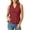 #0148-Wine, variant on Pounoo Vests for Women Asymmetric Lapel Collar Button Front Sleeveless Tops for Women Loose Fit Office Linen Tops for Women