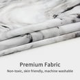 thumbnail image 5 of Small Stall Shower Curtain 36 x 72, Grey Marble Half Size Shower Curtain, Modern Abstract Narrow Shower Curtain for Bathroom Decor, 36 inch Fabric Shower Curtain Set with Hooks, 5 of 6