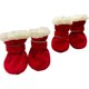 thumbnail image 2 of Botas para perros, zapatos impermeables impermeables antideslizantes • Botas suaves para pasear para mascotas • Correa ajustable • Poliéster transpirable • Juego de 4 patas • Uso para viajes en, 2 of 6
