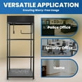 thumbnail image 5 of Quality Standing Police Gear Rack, Rust - Proof, Powder - Coated Iron Frame, for Police Office, Storage Room & Home, 5 of 7
