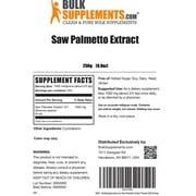 BulkSupplements Saw Palmetto Extract Powder - 1g per Serving - 250 Grams (8.8 oz) - 250 Servings