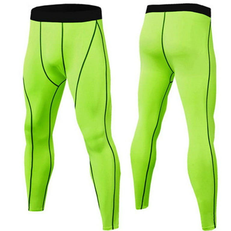 Men's Compression Leggings Pants Trousers Running Fitness Joggingpant T1H6