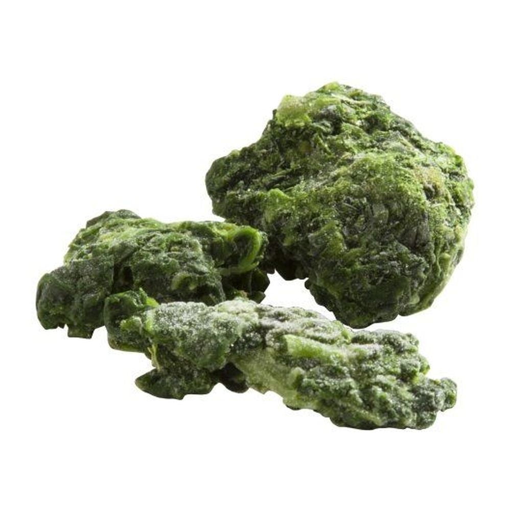 Simplot IQF Chopped Spinach - 20 lb. package, 1 package per case