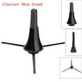 thumbnail image 2 of Foldable Clarinet Oboe Stand Straight Saxophone Tripod Holder for Wind Instrument Black, 2 of 3