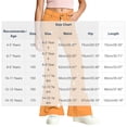 thumbnail image 2 of Spazoro Girls Flare Pants with Pockets, Loose Fit Button Closure Flare Leg Zip Up Star Print Casual Bell Bottom Trousers Orange Size 10-11, 2 of 8
