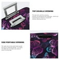 Pofeuu Purple Butterfly Print Luggage Suitcase Cover Protector Luggage