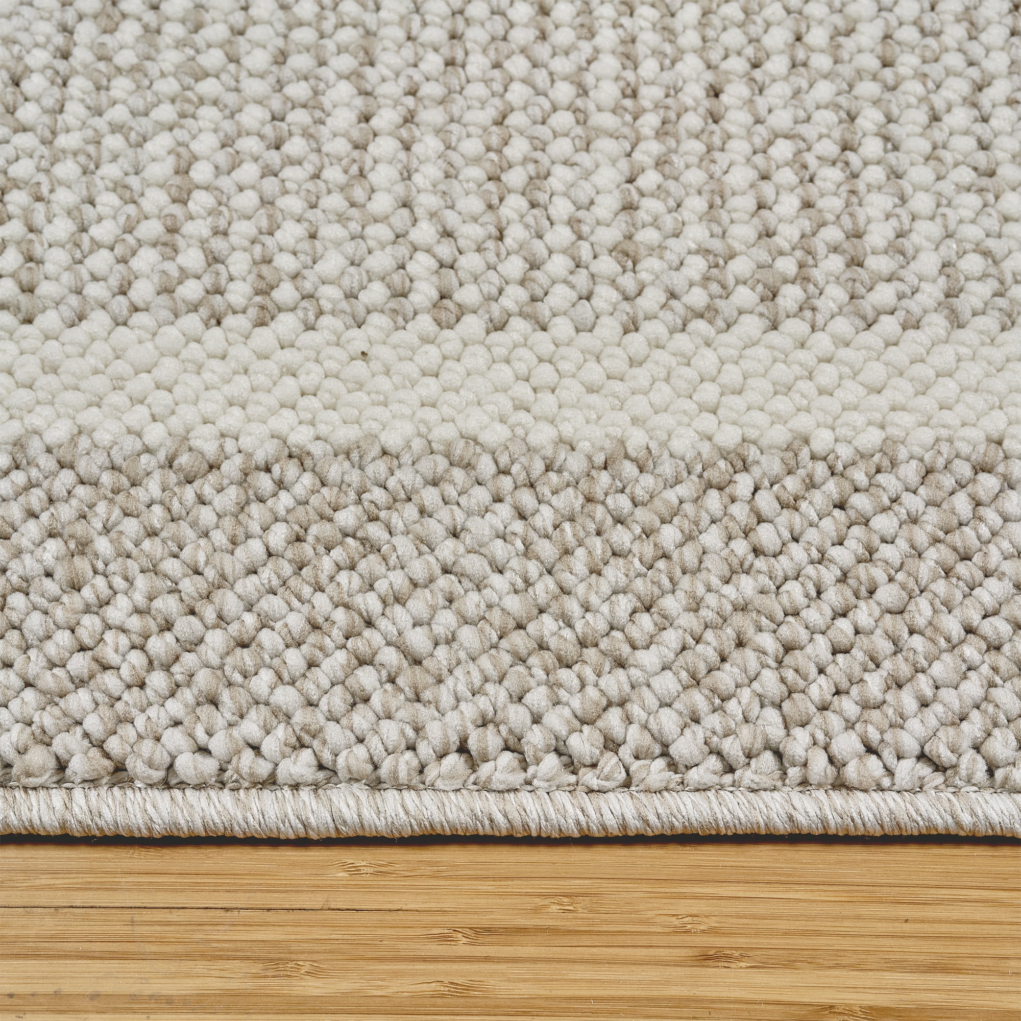 HGTV Soft Weave Mari Modern/ Contemporary Solid Color Beige Area Rug, 4x6