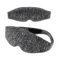 thumbnail image 1 of Máscara para dormir contorneada 3D de Unique Bargains con correa ajustable para dormir y viajar en gris, 1 of 7