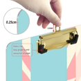 thumbnail image 4 of Candy Stripe Pattern 12.5x9in Clipboard, Durable Acrylic with Metal Clip and Wall Hook for Office or Classroom, 4 of 10