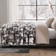 thumbnail image 2 of Amelie Home Faux Rabbit Fur Throw Blanket – Soft Plush Bubble Texture for Couch or Bed, 2 of 5