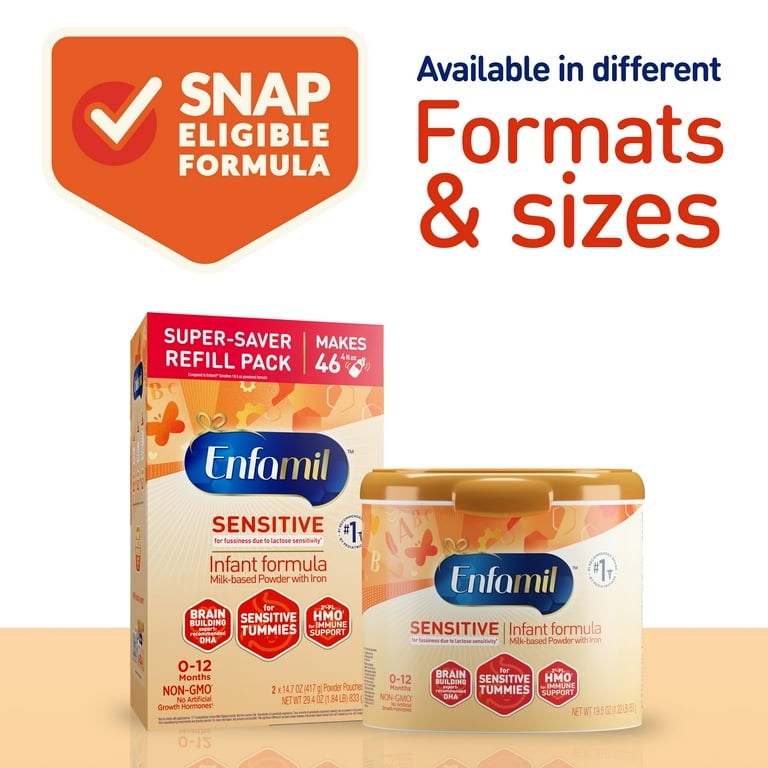 Enfamil Sensitive Powder Baby Formula For Lactose