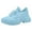 Light Blue, variant on Platform Sneakers for Women Stretch Knitted Slip on Chunky Tennis Shoes Casual Cushioning Lace up Running Athletic Shoes Light Purple Size 5.5