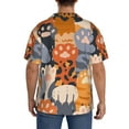 thumbnail image 7 of Goofa Cute Cat Paw Printed Men's Casual Short-sleeved Shirt,Lightweight Breathable Button-down,Summer Casual men's top,Versatile Fashion shirt-, 7 of 7