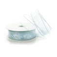 thumbnail image 2 of Ribbon Traditions 1.5" Wired Sheer Organza Ribbon Light Blue 50 Yards, 2 of 4