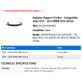 thumbnail image 2 of Radiator Support Tie Bar - Compatible with 2014 - 2016 BMW 428i xDrive 2015, 2 of 2
