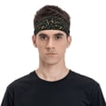 thumbnail image 2 of Qekee Wasp and Florals Sports Sweatband, Workout Headband for Running, Exercise, Cycling Fit Head Circumference 19.6-22.4 inches, 2 of 9
