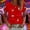 Red, variant on MAIHAN Womens T Shirts Loose Fit Casual Summer Funny Printed Graphic Shirts Summer T Shirt Funny Tshirts Shirts for Women