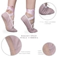 thumbnail image 3 of Zapatilla De Ballet De Piel Suela Corrida Negro y Blanco 15 a 30 blanco 16.5 Damaris Alberlui BALLET SUELA CORRIDA, 3 of 4