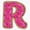 1pcs, variant on Sweet Strawberry Glazed Donut Letter R Typography Initial Decal For Laptop Phone Sticker