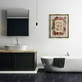 thumbnail image 3 of Stupell Industries Hang Your Towel Intricate Floral Mandala Shapes Graphic Art Metallic Gold Floating Framed Canvas Print Wall Art, Design by Valentina Harper, 3 of 5