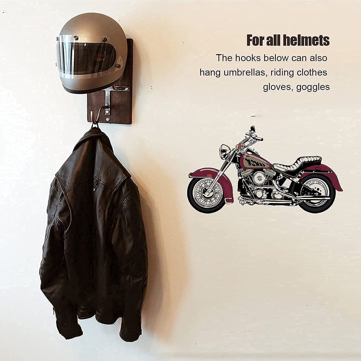 Motorcycle Helmet Rack \u0026 acket Hook 