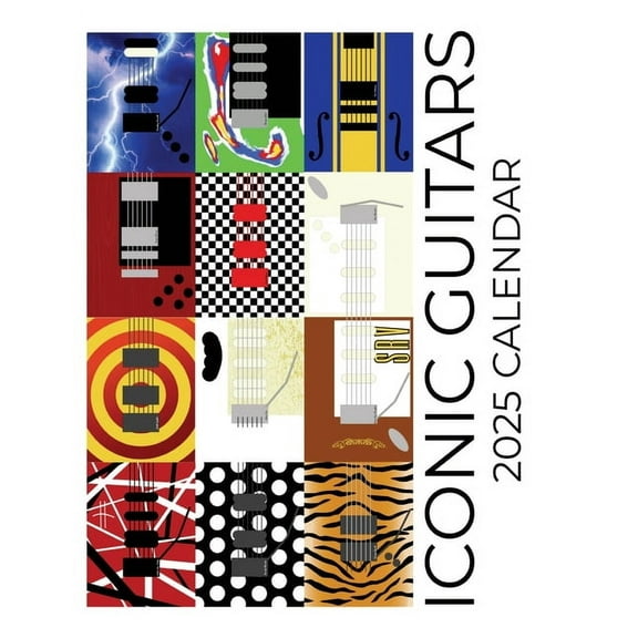 Iconic Guitars 2025 Calendar: 2025 Calendar, (Paperback)