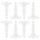 thumbnail image 1 of Uxcell 3.5 pulgadas bisagra de puerta en T, 8 paquetes de bisagras decorativas retro, blanca, 1 of 6