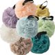 thumbnail image 1 of wonima11 Everything Light 8 Pack Loofahs - Blue, Purple, Light Green, Beige, Orange, Yellow, Peacock Green & Khaki, 1 of 1