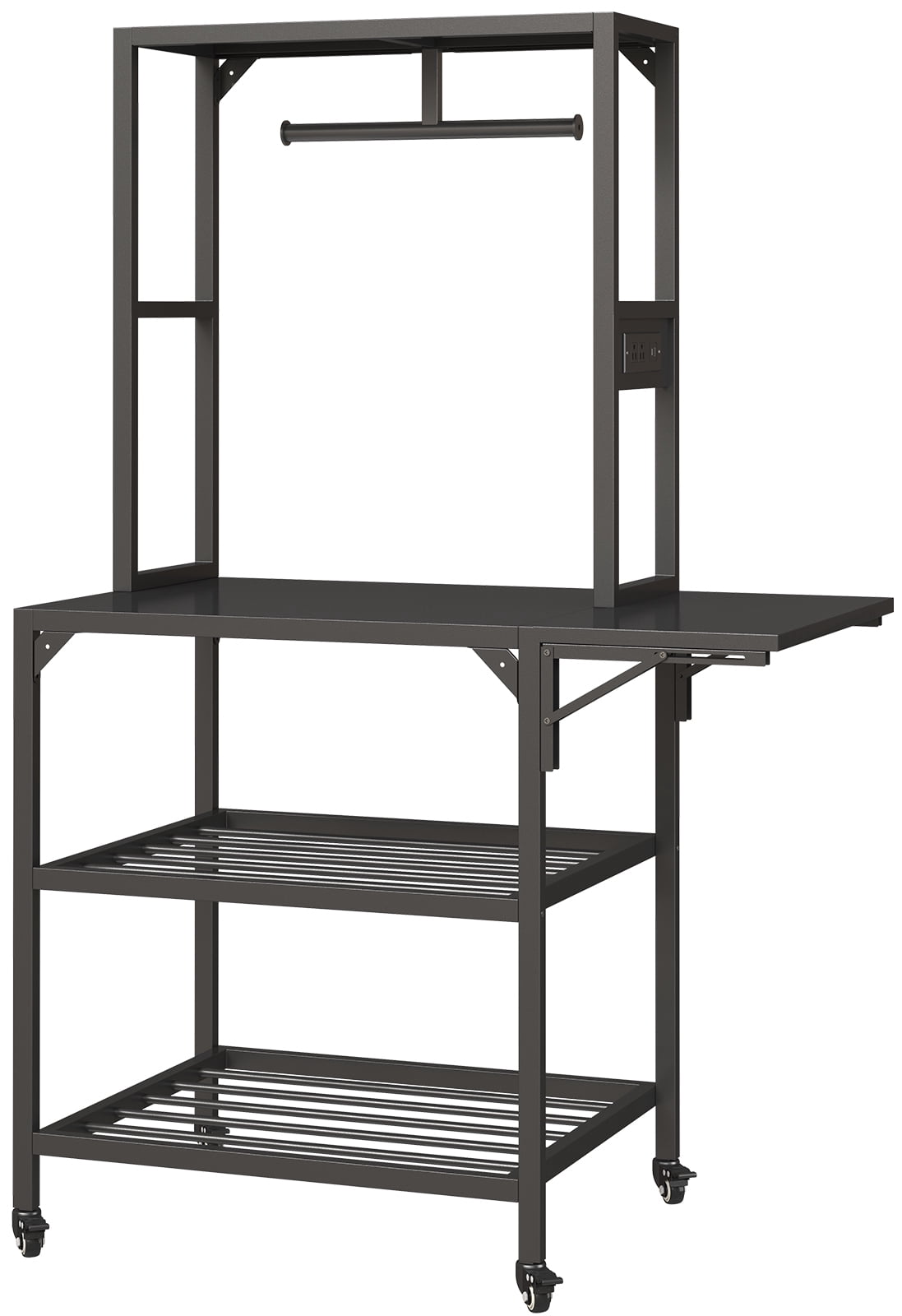 3D Printer Stand, Heavy Duty 3D Printer Table Stand with Filament Storage Rack, T-Shaped Spools Holder Rack with Wheels,3D Printer Workbench for 3D Printing Studio, Home Office Workshop