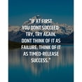 thumbnail image 3 of ArtsyQuotes 15x18 Black Modern Framed Museum Art Print Titled - ArtsyQuotes Quote: Try, Try Again, 3 of 5