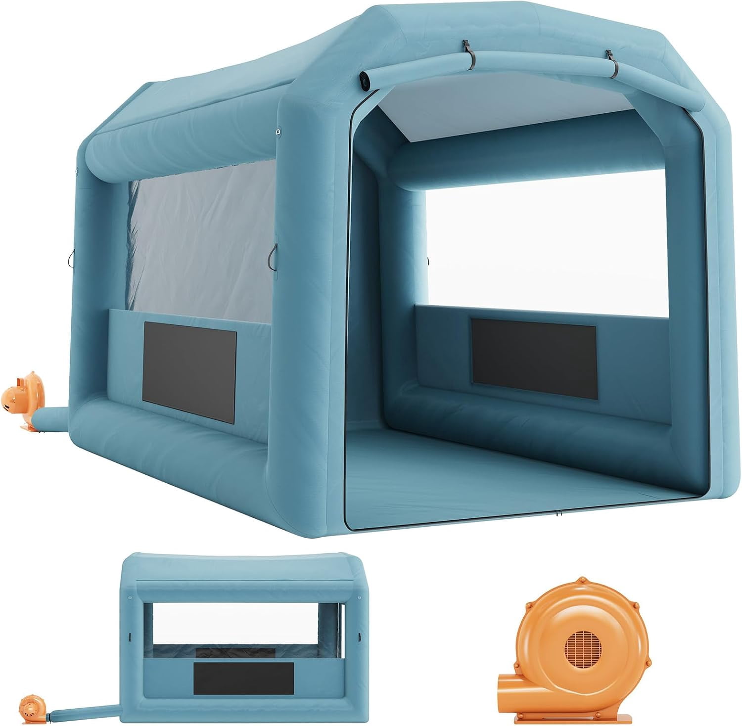 Historyli Inflatable Paint Booth, Portable Paint Spray Booth Air Filter System for DIY Garage, 13x10x9Ft
