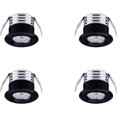 thumbnail image 1 of Lot de 4 mini spots LED encastrables, 3 W, Lumière neutre noir, 1 of 3