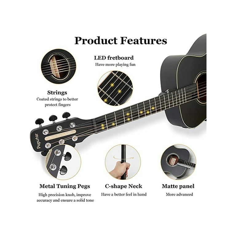 PopuMusic Travel Size Poputar T2 Smart Guitar - Walmart.com
