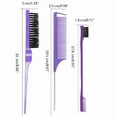 thumbnail image 5 of 3Pcs Slick Back Hair Brush Edge Brush Hair Accessories Comb Rat Tail Comb, 5 of 17