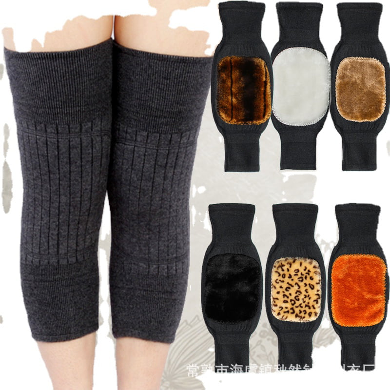 Thick Warm Wool Kneepad Cashmere Knee Protector Windproof Coldproof Leg Warmers 