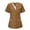Khaki, variant on Animal Scrub Tops Women V-Neck Uniforme Infirmiere Femme Plus Size Workwear Scrubs Printed Lightweight Top with Two Side Pockets