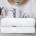 thumbnail image 2 of BNM Zero Twist Cotton Bath Sheets Set of 2, White, 2 of 4